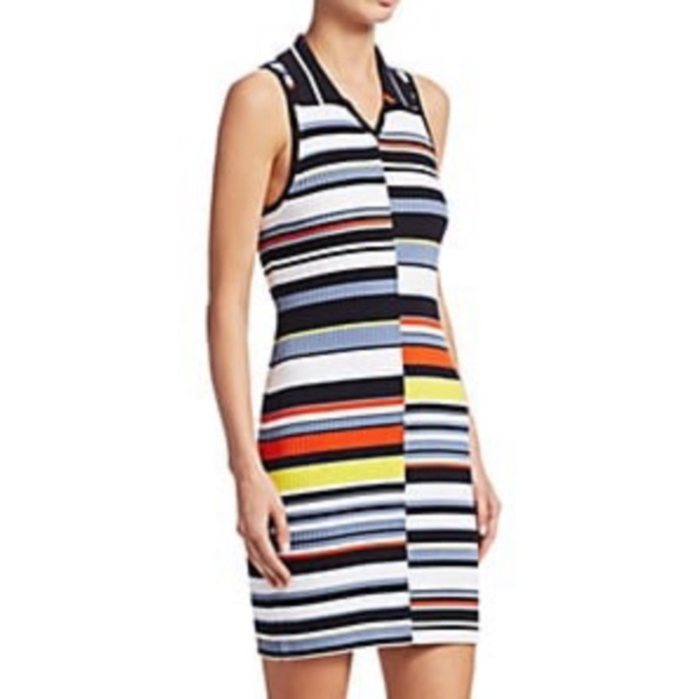 Rag & Bone Mason Striped Sleeveless Knit Dres